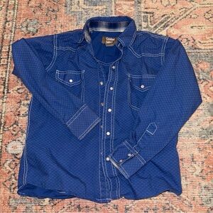 Cowboy Kids Blue Button Down Shirt